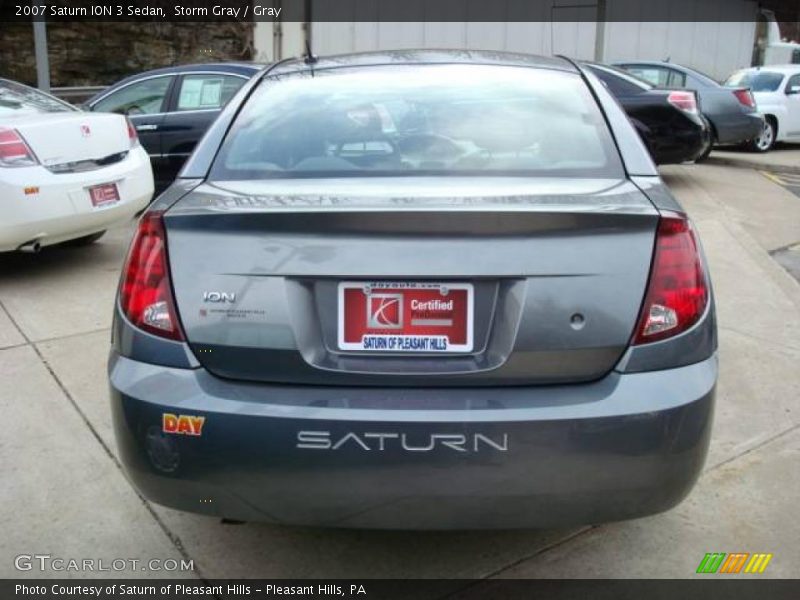 Storm Gray / Gray 2007 Saturn ION 3 Sedan