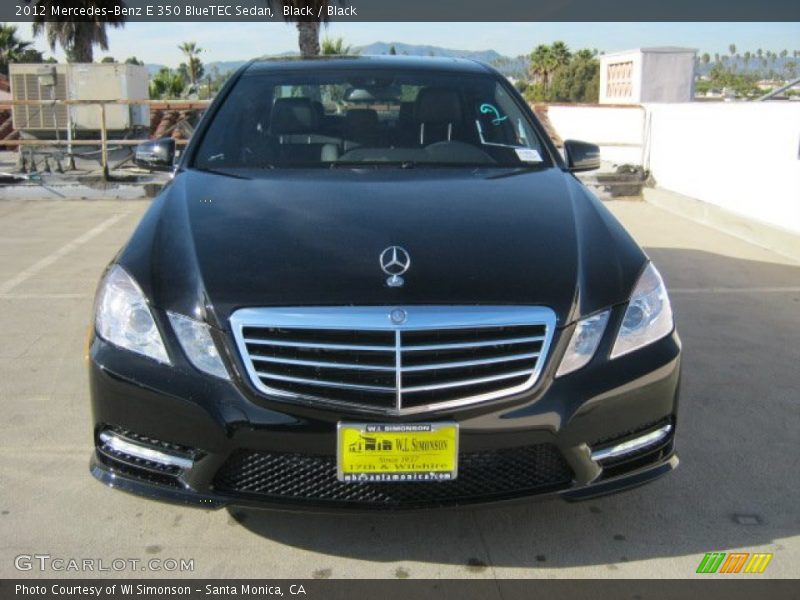 Black / Black 2012 Mercedes-Benz E 350 BlueTEC Sedan