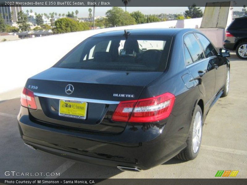 Black / Black 2012 Mercedes-Benz E 350 BlueTEC Sedan