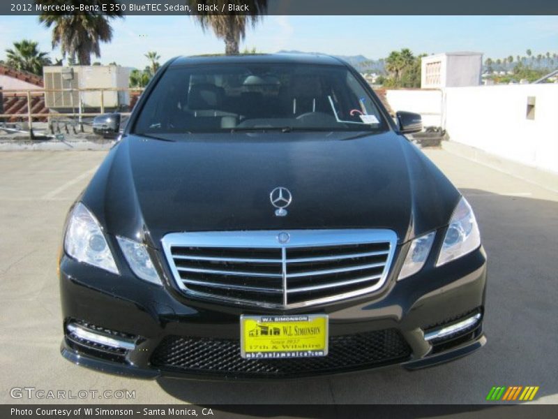 Black / Black 2012 Mercedes-Benz E 350 BlueTEC Sedan