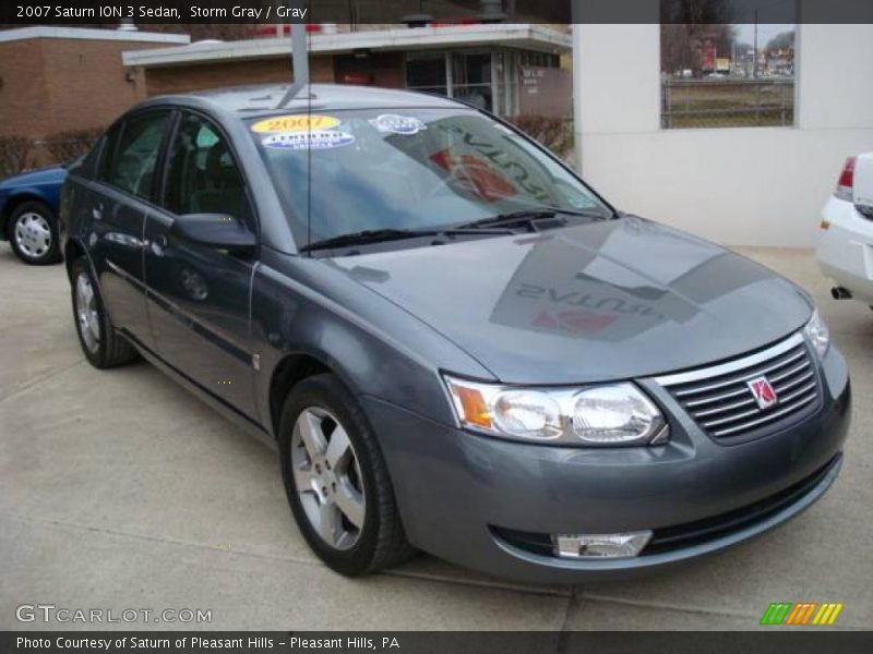 Storm Gray / Gray 2007 Saturn ION 3 Sedan