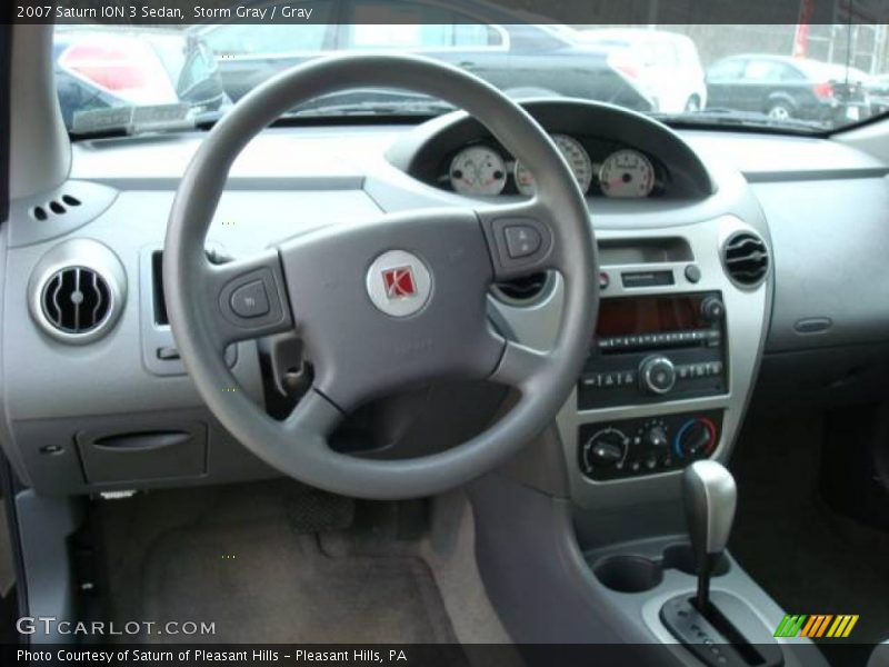 Storm Gray / Gray 2007 Saturn ION 3 Sedan