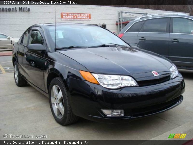 Black Onyx / Black 2007 Saturn ION 3 Quad Coupe