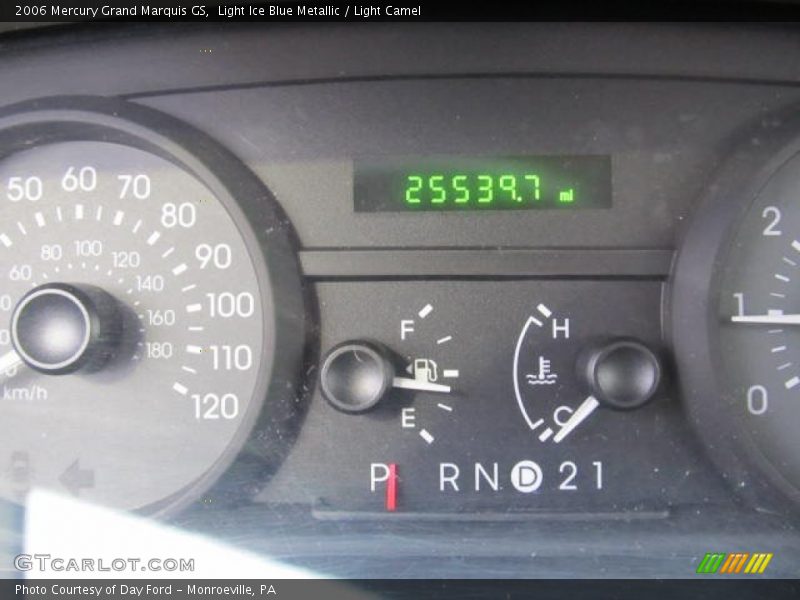 Light Ice Blue Metallic / Light Camel 2006 Mercury Grand Marquis GS