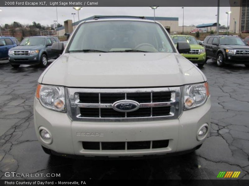 Light Sage Metallic / Camel 2008 Ford Escape XLT