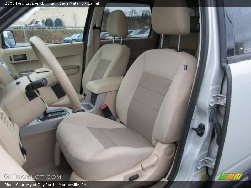 Light Sage Metallic / Camel 2008 Ford Escape XLT