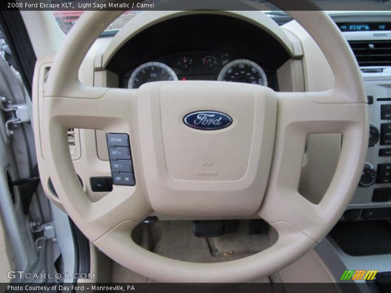 Light Sage Metallic / Camel 2008 Ford Escape XLT