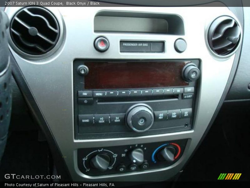 Black Onyx / Black 2007 Saturn ION 3 Quad Coupe