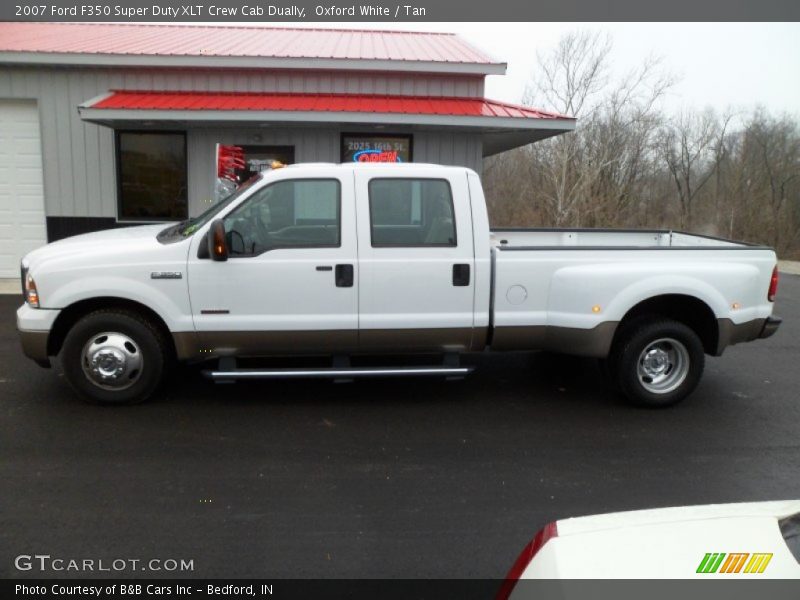 Oxford White / Tan 2007 Ford F350 Super Duty XLT Crew Cab Dually