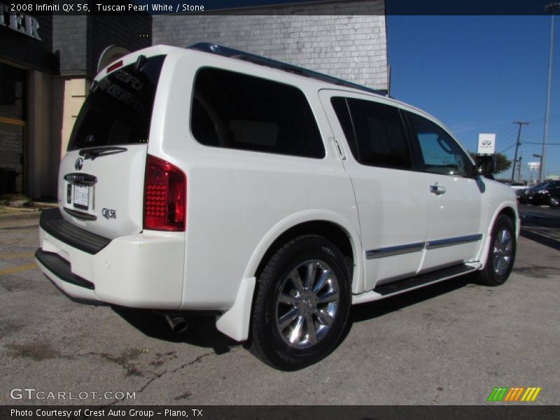 Tuscan Pearl White / Stone 2008 Infiniti QX 56