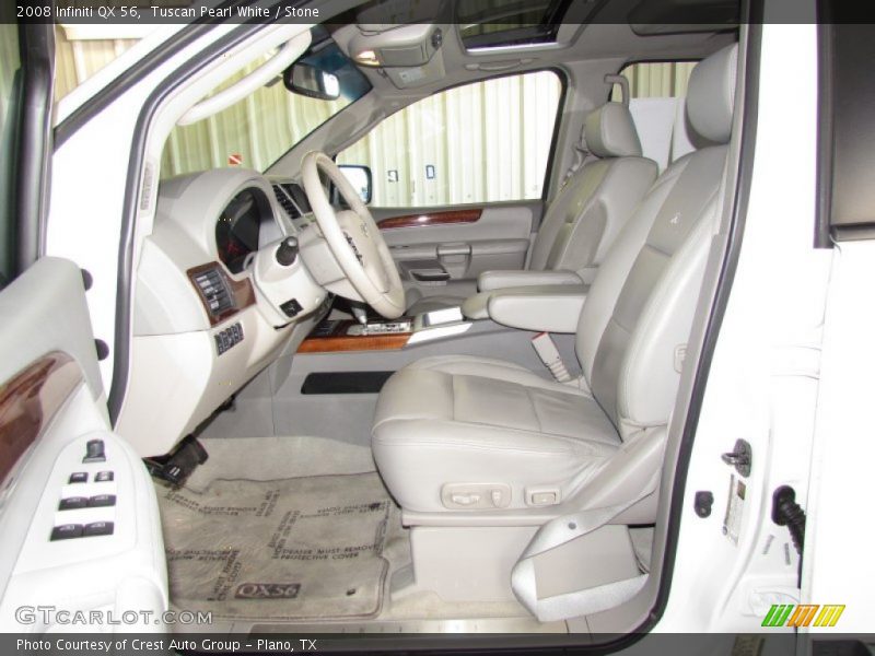 Tuscan Pearl White / Stone 2008 Infiniti QX 56
