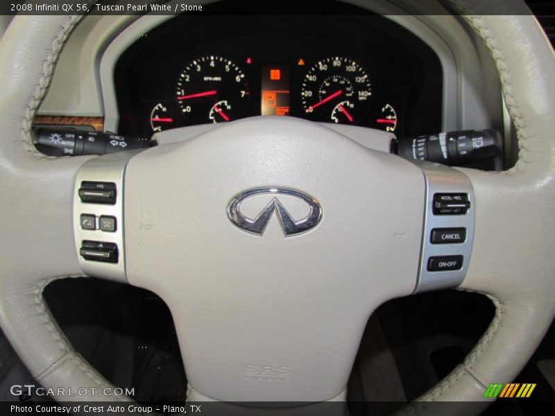 Tuscan Pearl White / Stone 2008 Infiniti QX 56