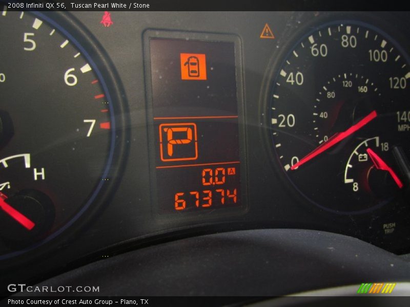 Tuscan Pearl White / Stone 2008 Infiniti QX 56