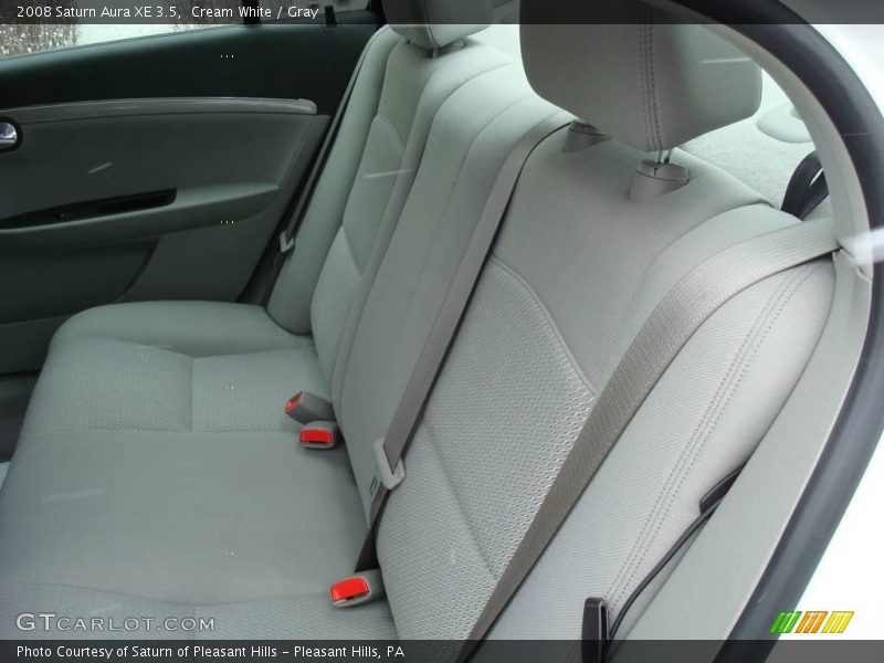 Cream White / Gray 2008 Saturn Aura XE 3.5