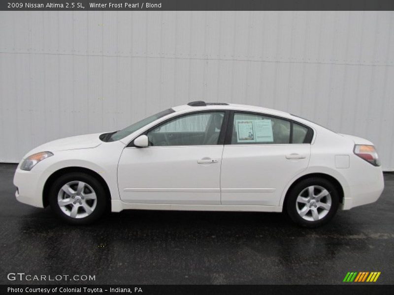 Winter Frost Pearl / Blond 2009 Nissan Altima 2.5 SL
