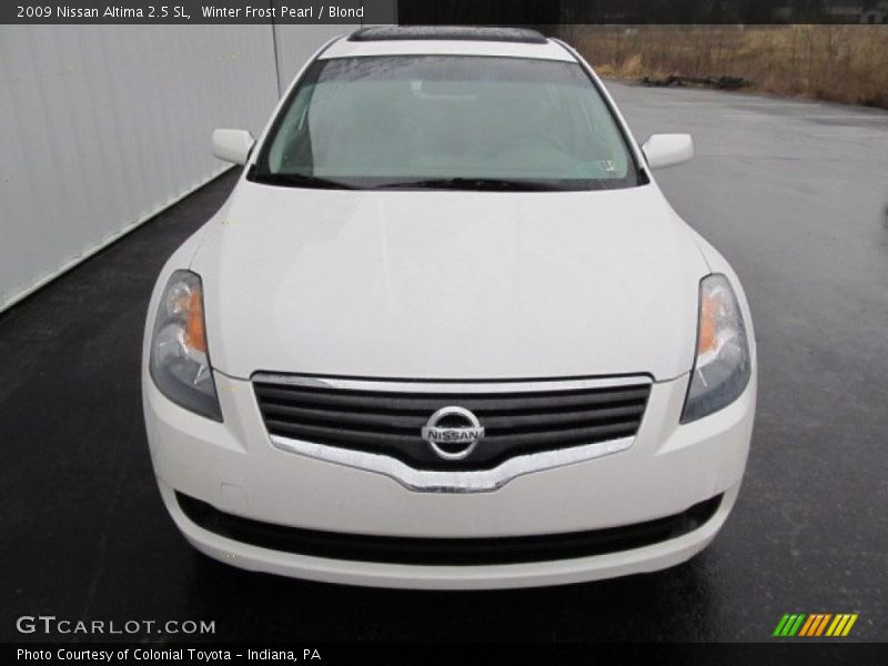 Winter Frost Pearl / Blond 2009 Nissan Altima 2.5 SL