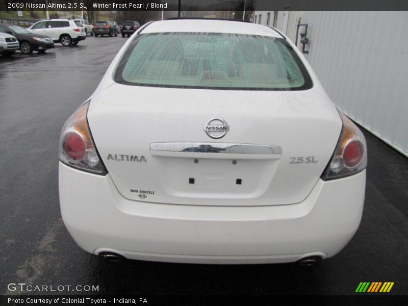 Winter Frost Pearl / Blond 2009 Nissan Altima 2.5 SL