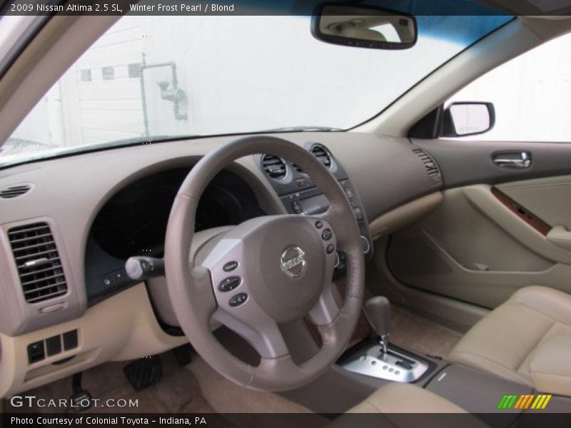 Winter Frost Pearl / Blond 2009 Nissan Altima 2.5 SL