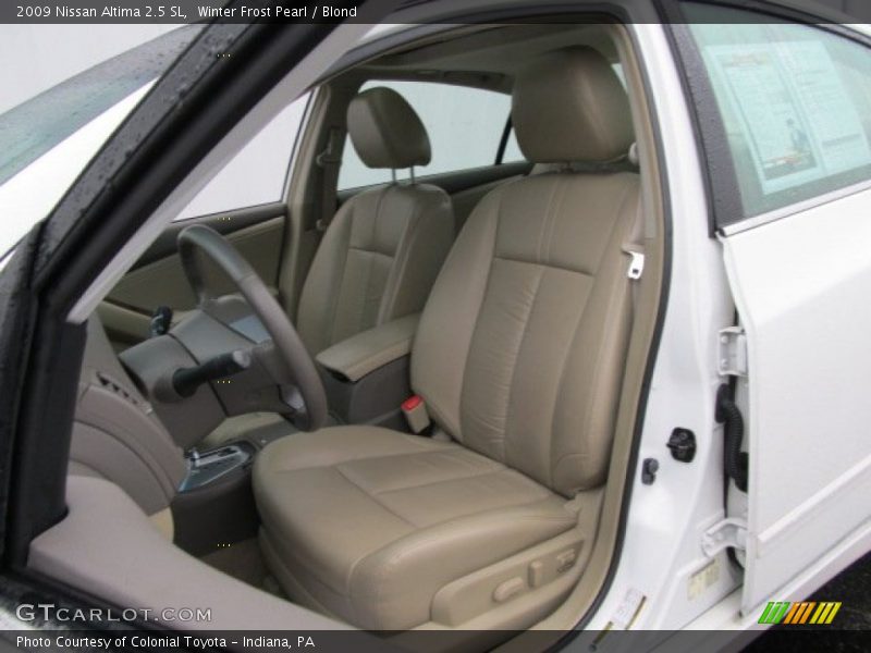 Winter Frost Pearl / Blond 2009 Nissan Altima 2.5 SL