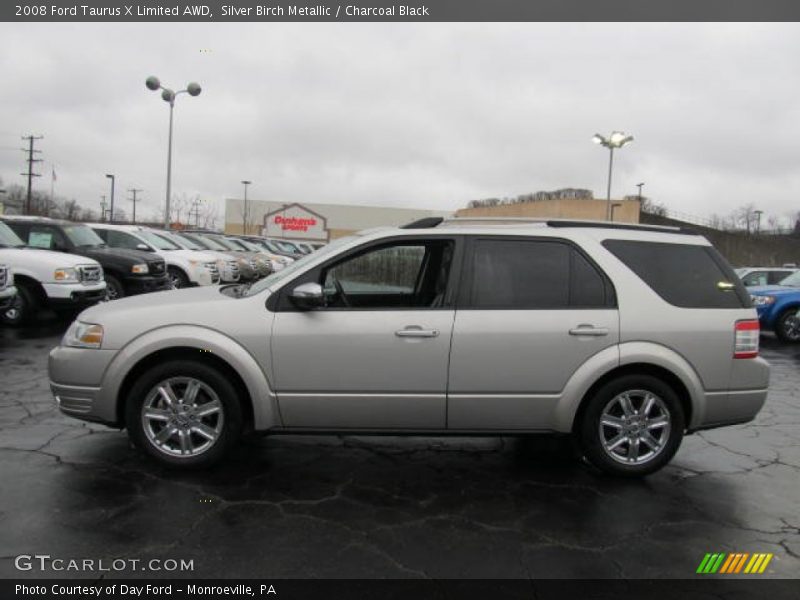 Silver Birch Metallic / Charcoal Black 2008 Ford Taurus X Limited AWD