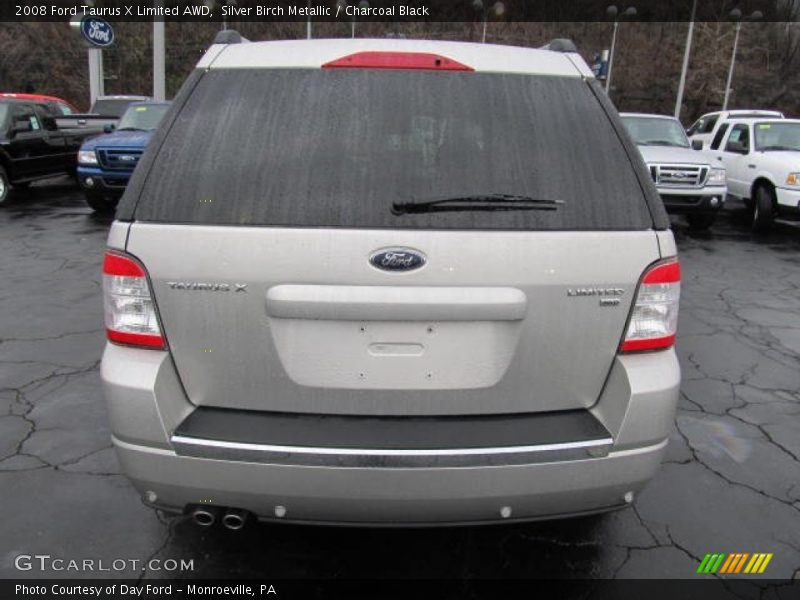 Silver Birch Metallic / Charcoal Black 2008 Ford Taurus X Limited AWD