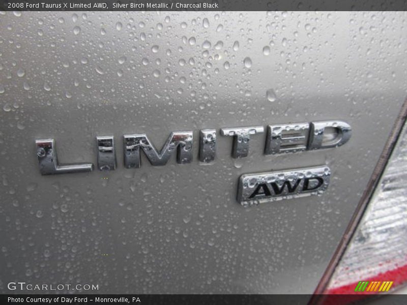 Silver Birch Metallic / Charcoal Black 2008 Ford Taurus X Limited AWD