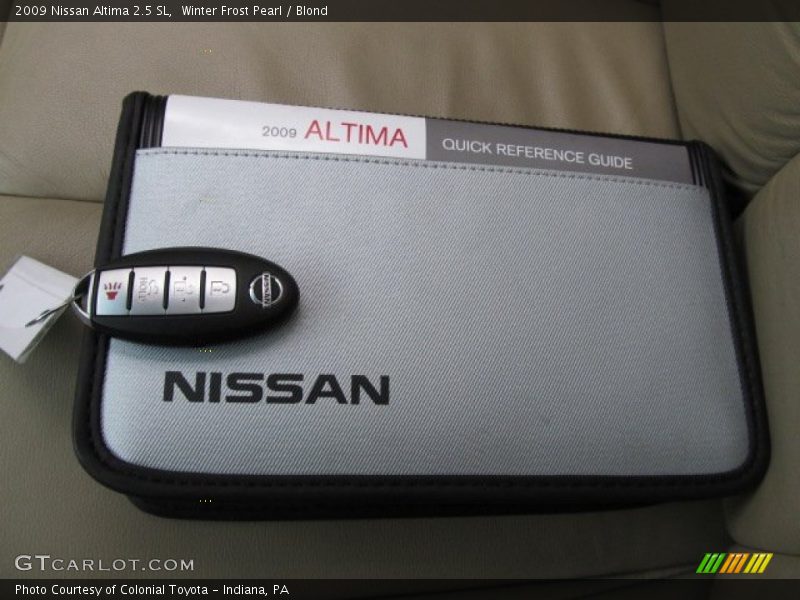 Winter Frost Pearl / Blond 2009 Nissan Altima 2.5 SL