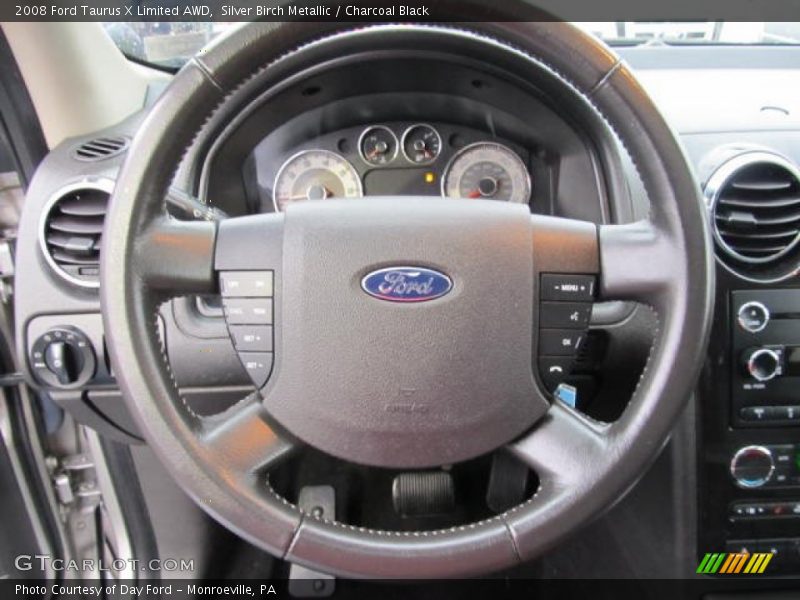 Silver Birch Metallic / Charcoal Black 2008 Ford Taurus X Limited AWD