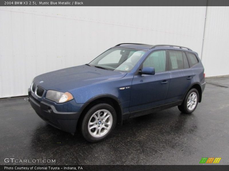 Mystic Blue Metallic / Black 2004 BMW X3 2.5i
