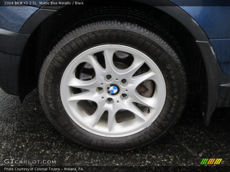 Mystic Blue Metallic / Black 2004 BMW X3 2.5i