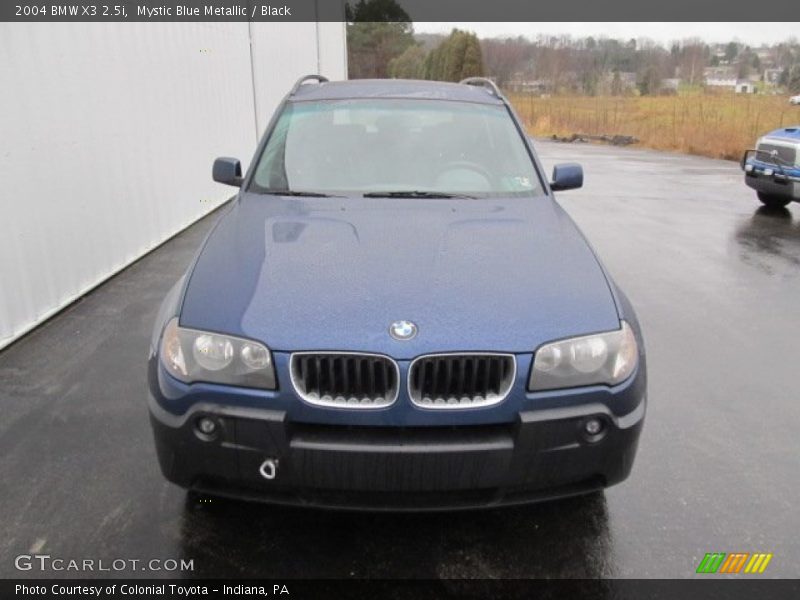 Mystic Blue Metallic / Black 2004 BMW X3 2.5i