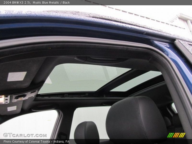 Mystic Blue Metallic / Black 2004 BMW X3 2.5i