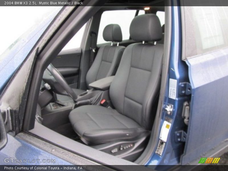 Mystic Blue Metallic / Black 2004 BMW X3 2.5i
