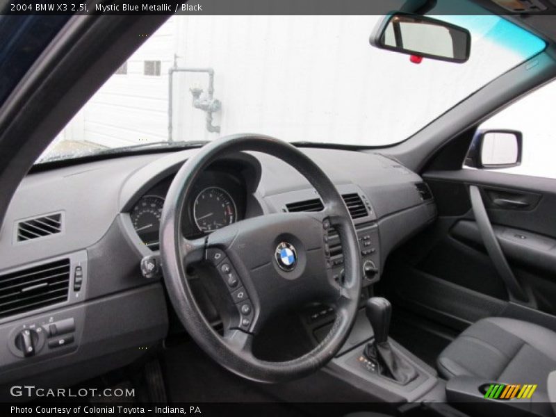 Mystic Blue Metallic / Black 2004 BMW X3 2.5i