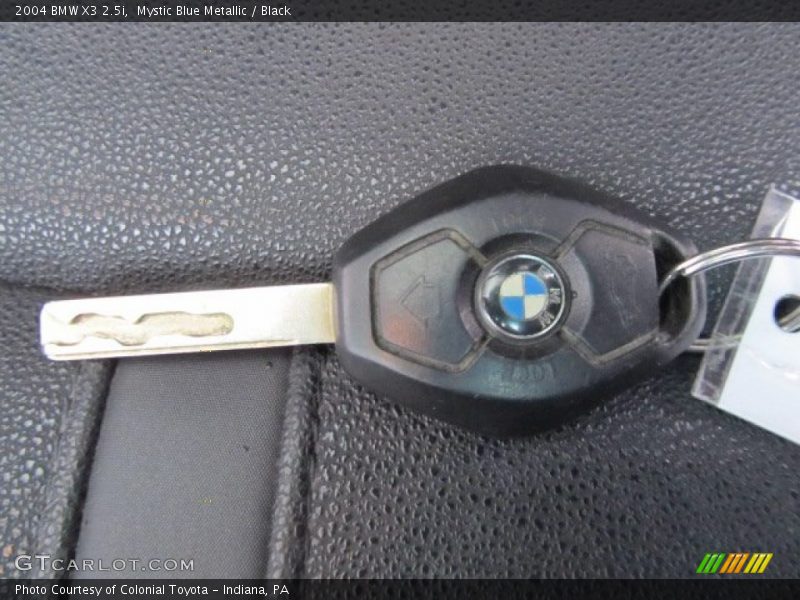 Mystic Blue Metallic / Black 2004 BMW X3 2.5i