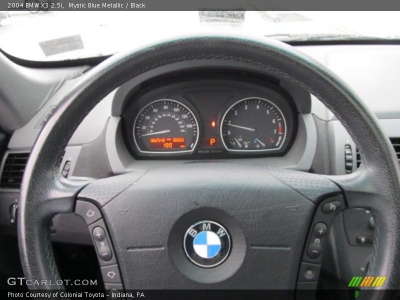 Mystic Blue Metallic / Black 2004 BMW X3 2.5i