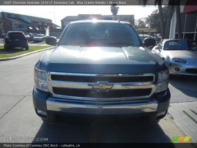 Blue Granite Metallic / Ebony Black 2007 Chevrolet Silverado 1500 LT Extended Cab