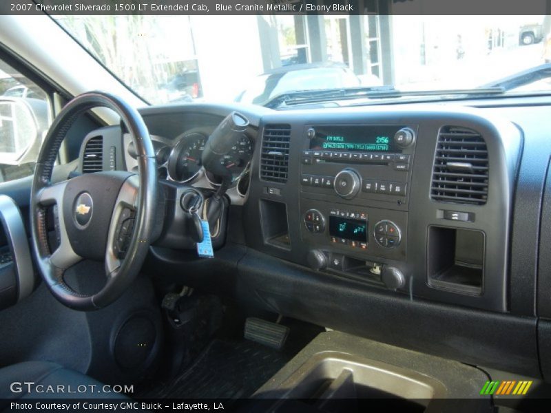 Blue Granite Metallic / Ebony Black 2007 Chevrolet Silverado 1500 LT Extended Cab