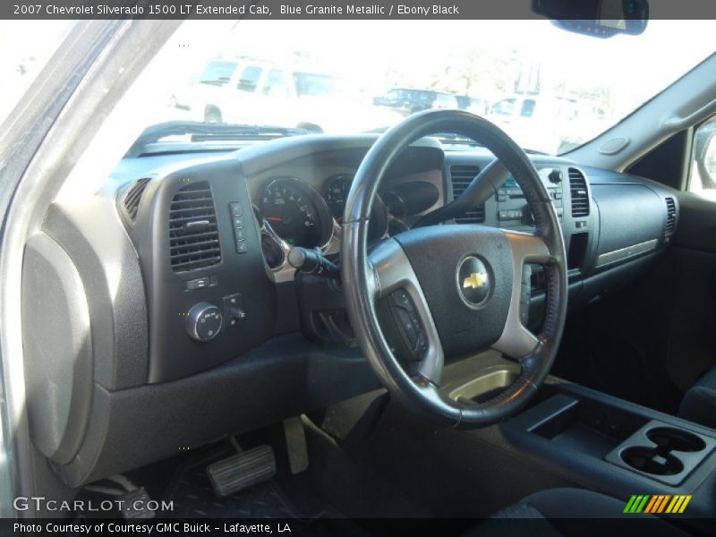 Blue Granite Metallic / Ebony Black 2007 Chevrolet Silverado 1500 LT Extended Cab