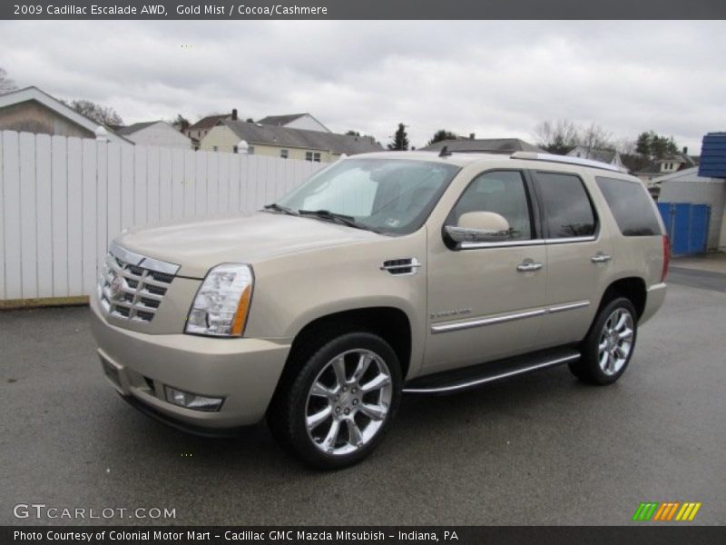 Gold Mist / Cocoa/Cashmere 2009 Cadillac Escalade AWD