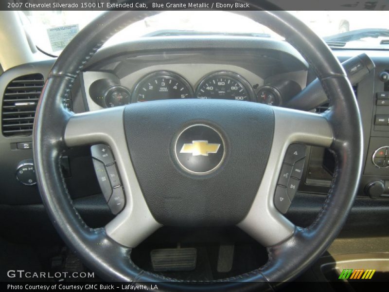Blue Granite Metallic / Ebony Black 2007 Chevrolet Silverado 1500 LT Extended Cab