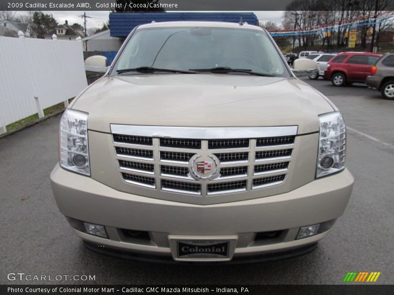 Gold Mist / Cocoa/Cashmere 2009 Cadillac Escalade AWD