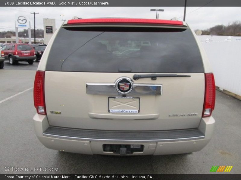 Gold Mist / Cocoa/Cashmere 2009 Cadillac Escalade AWD