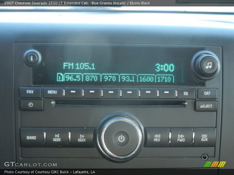 Blue Granite Metallic / Ebony Black 2007 Chevrolet Silverado 1500 LT Extended Cab