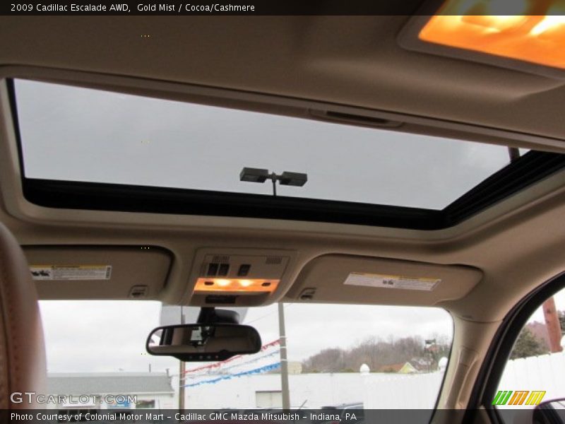 Gold Mist / Cocoa/Cashmere 2009 Cadillac Escalade AWD