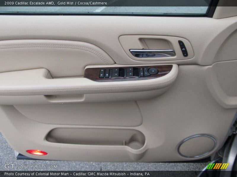 Gold Mist / Cocoa/Cashmere 2009 Cadillac Escalade AWD