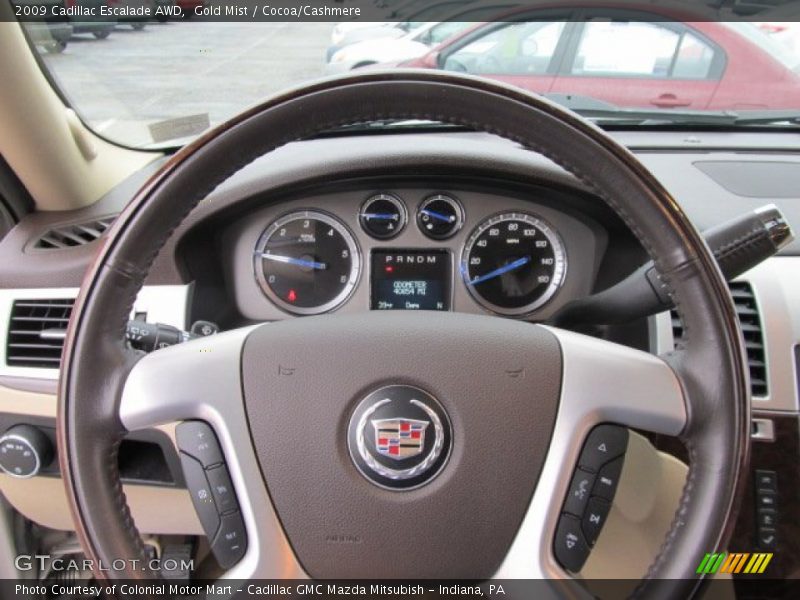 Gold Mist / Cocoa/Cashmere 2009 Cadillac Escalade AWD