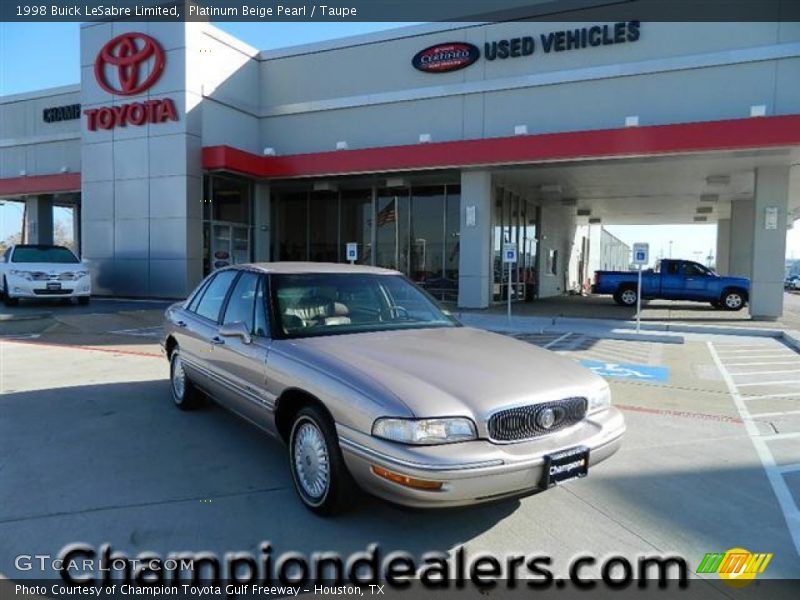 Platinum Beige Pearl / Taupe 1998 Buick LeSabre Limited