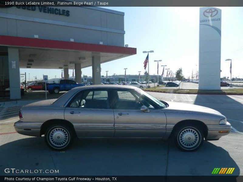 Platinum Beige Pearl / Taupe 1998 Buick LeSabre Limited