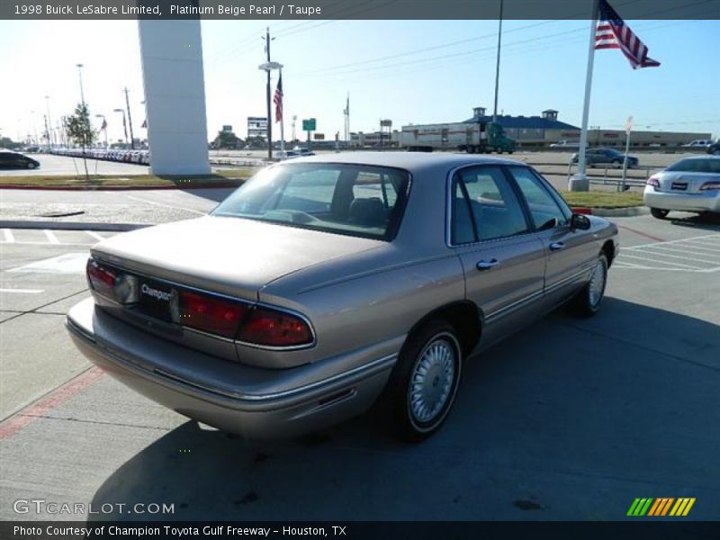 Platinum Beige Pearl / Taupe 1998 Buick LeSabre Limited